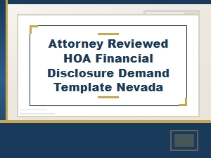 Attorney-Reviewed Nevada Hoa Disclosure Demand Template