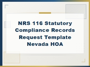 Nevada Hoa Records Request Template Under Nrs 116